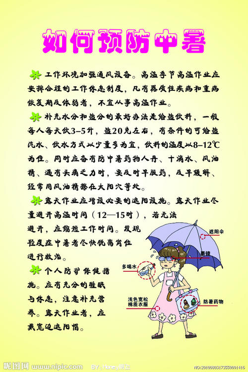 防暑降温安全口号