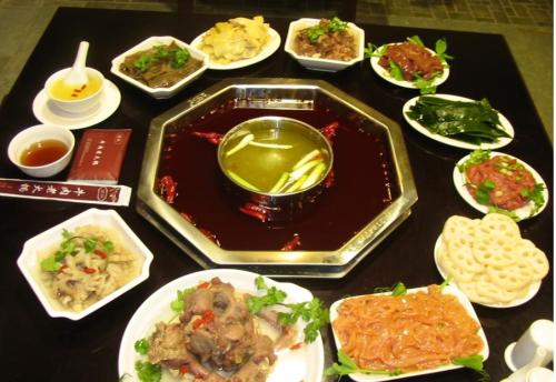 火锅美食一句话