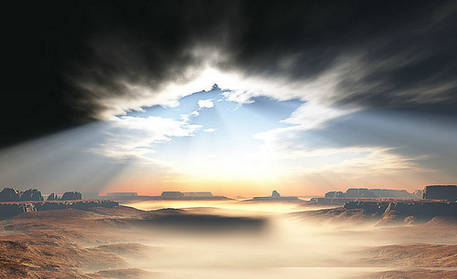 一句关于美丽的天空