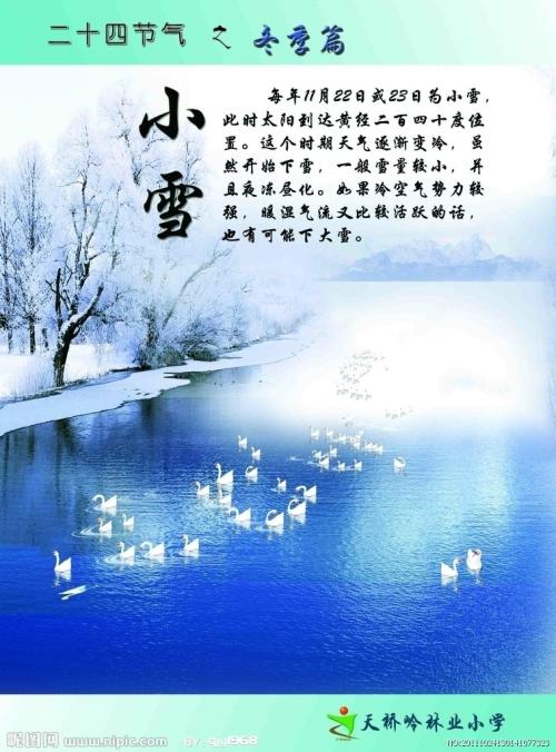 二十四节气谚语小雪