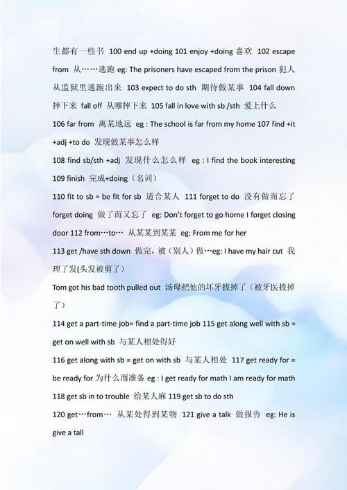 高中入学英语通用句