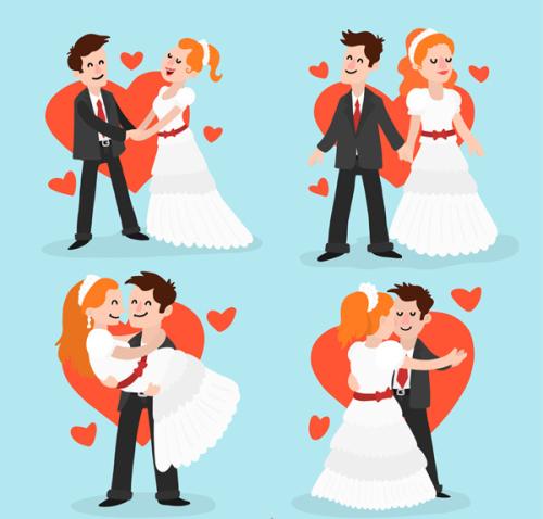 新娘和新郎的祝福