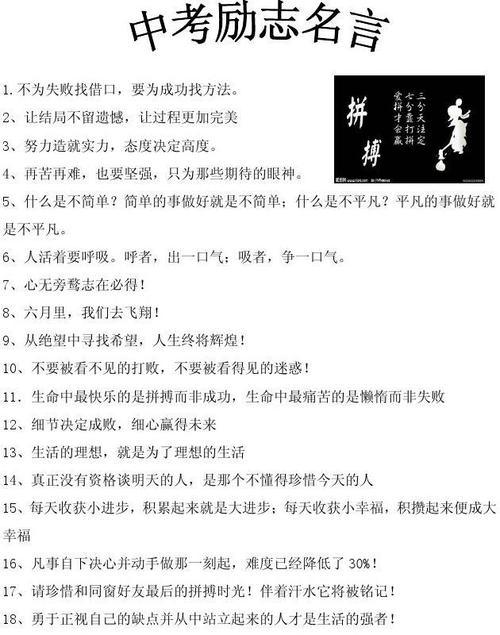 关于初中的名言