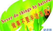 爱护自然英语谚语