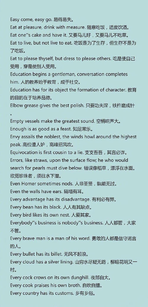 哲学英语谚语大全