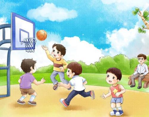 描述打篮球的句子