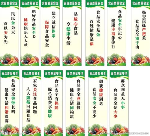 食品安全口号