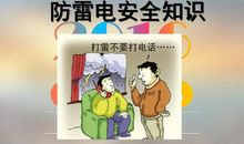 防雷电安全标语