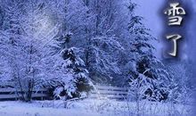 雪天的句子