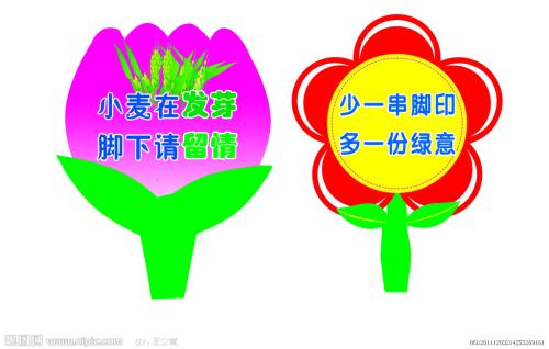 学校爱花的口号