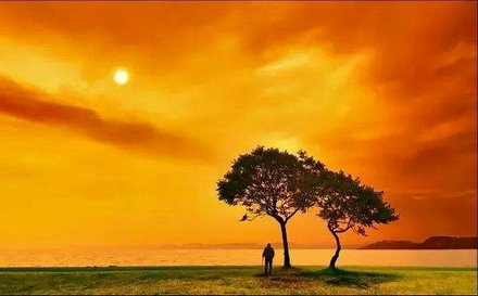 山河，山河是一生，平静的心，时间是温暖的