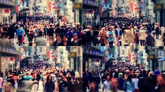 一句话描述这条街有多忙