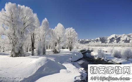 诗歌描写美丽的雪景