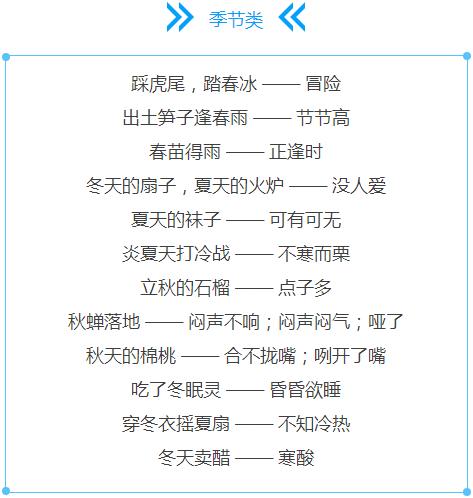 小学生常用的寓言说法