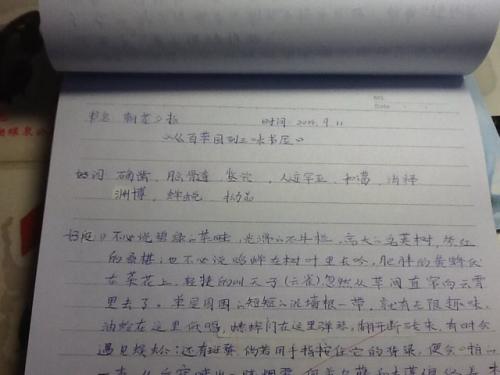 阅读笔记，好词和句子