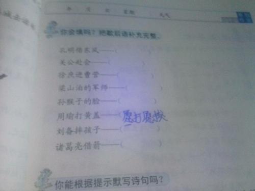 诸葛亮所用的寓言说法