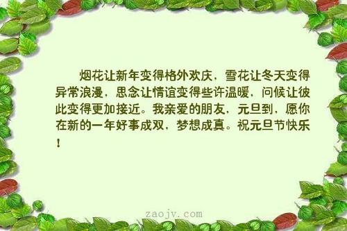 优美的句子描述新的一年