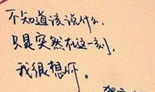 安慰女人的话语