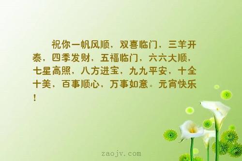 一个漂亮的句子描述元宵节