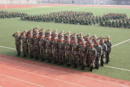 高中军事训练口号