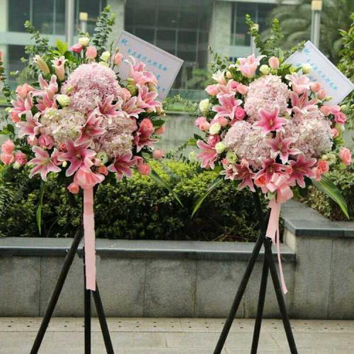 开张花篮的问候