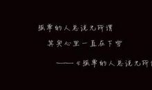 表达不在乎的句子