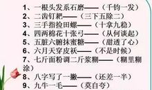 有数字的谚语