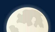 圆圆的月亮比喻句