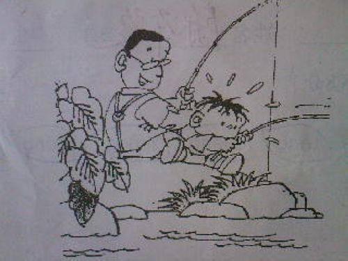 描述钓鱼的句子