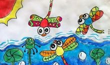 蜻蜓点水造句大全