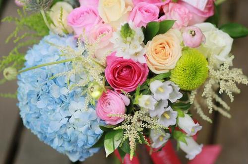 给女友送花祝福