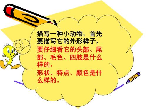 描述动物的句子