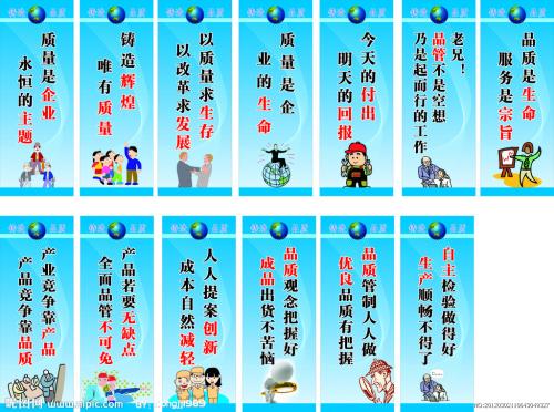 工作质量宣言口号