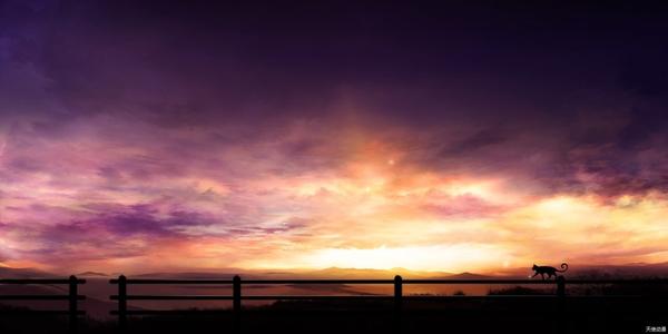 日落美丽短句子短