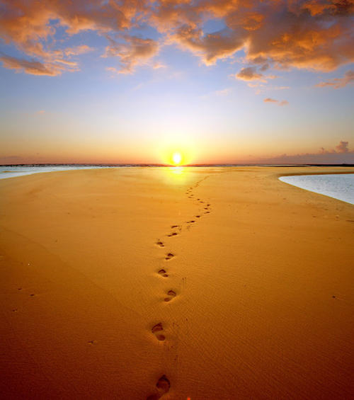 夕阳下的美丽心情