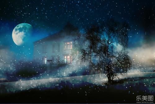 描述月亮和星星的句子