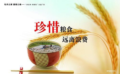 珍惜食品口号