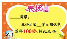 表扬高中学生的话