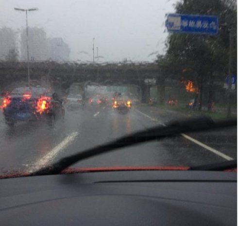 多雨的驾驶祝福