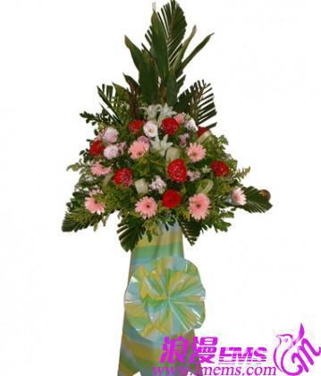 如何为花篮写祝福