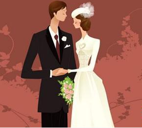 发送小小的婚礼问候