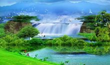 描写山水花草的句子