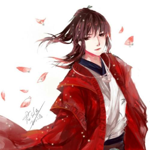 QQ签名古董女孩