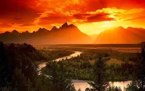 描述日落的一段