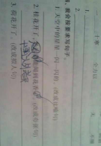 柿子拟人化句子的模仿