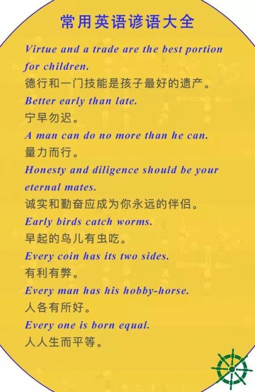 英语作文中的常见谚语
