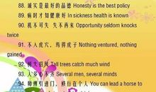 高中英语常考谚语