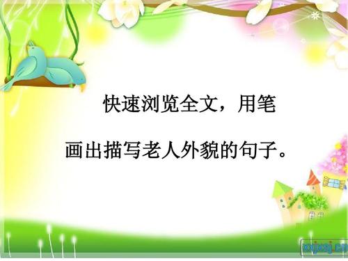 描述奶奶外表的句子