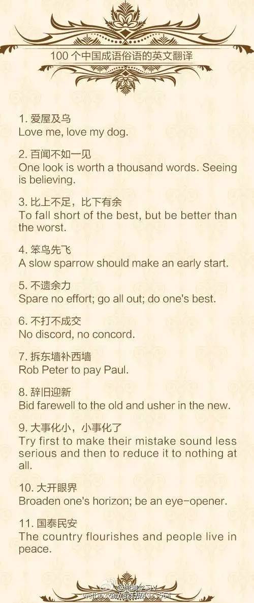 英语作文中常见谚语的测验