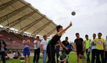 致运动员的句子